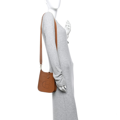 Hermes Taurillon Clemence Evelyne TPM Gold 2 of 13