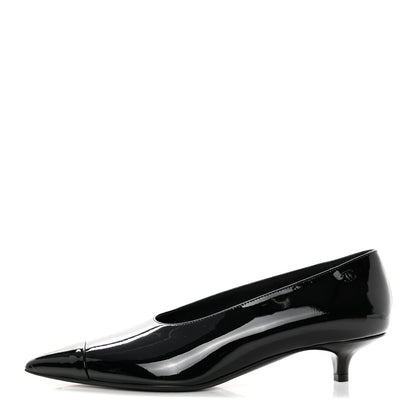 Chanel Patent Pumps 38.5 Black 1 of 12