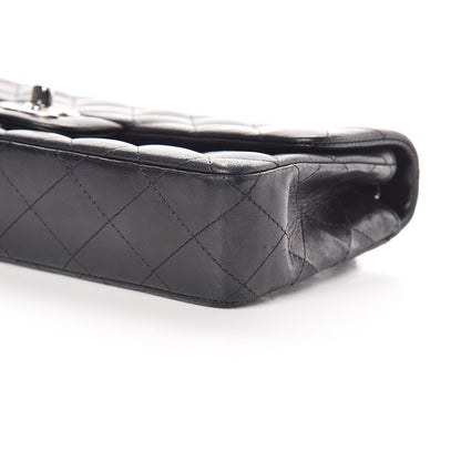 Chanel Lambskin Quilted East West Flap Black 12 of 17