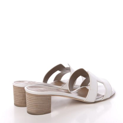 Hermes Calfskin Oasis Sandals 39 White 4 of 13