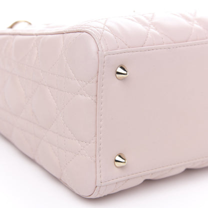 Christian Dior Lambskin Cannage Medium Lady Dior Light Pink 8 of 15