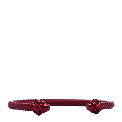 David Yurman Aluminum 5mm Renaissance Bracelet Dark Red 1 of 6