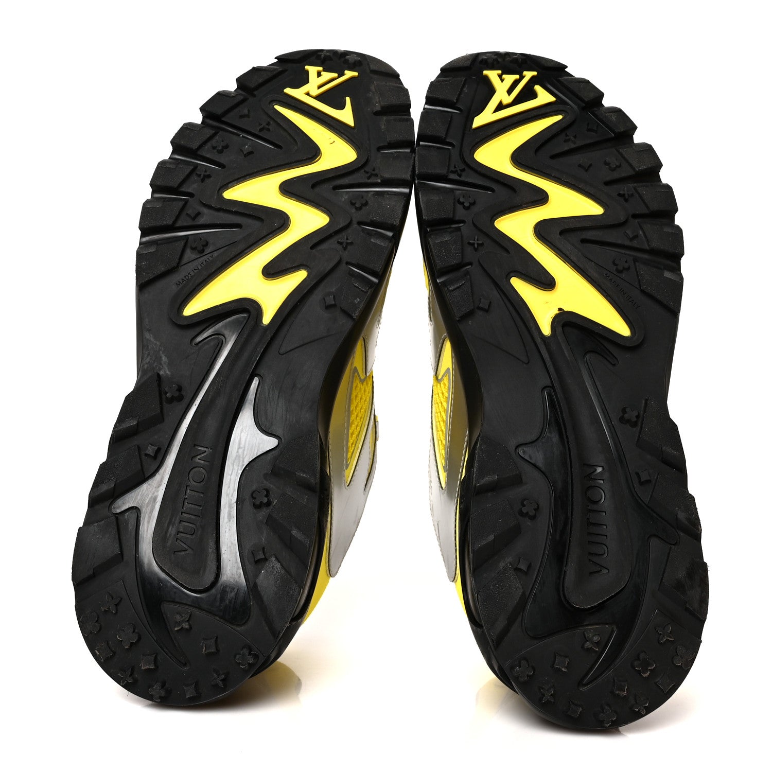Louis Vuitton Mesh Suede Mens LV Runner Tatic Sneakers 9 Yellow 6 of 9