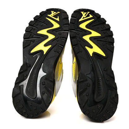 Louis Vuitton Mesh Suede Mens LV Runner Tatic Sneakers 9 Yellow 6 of 9
