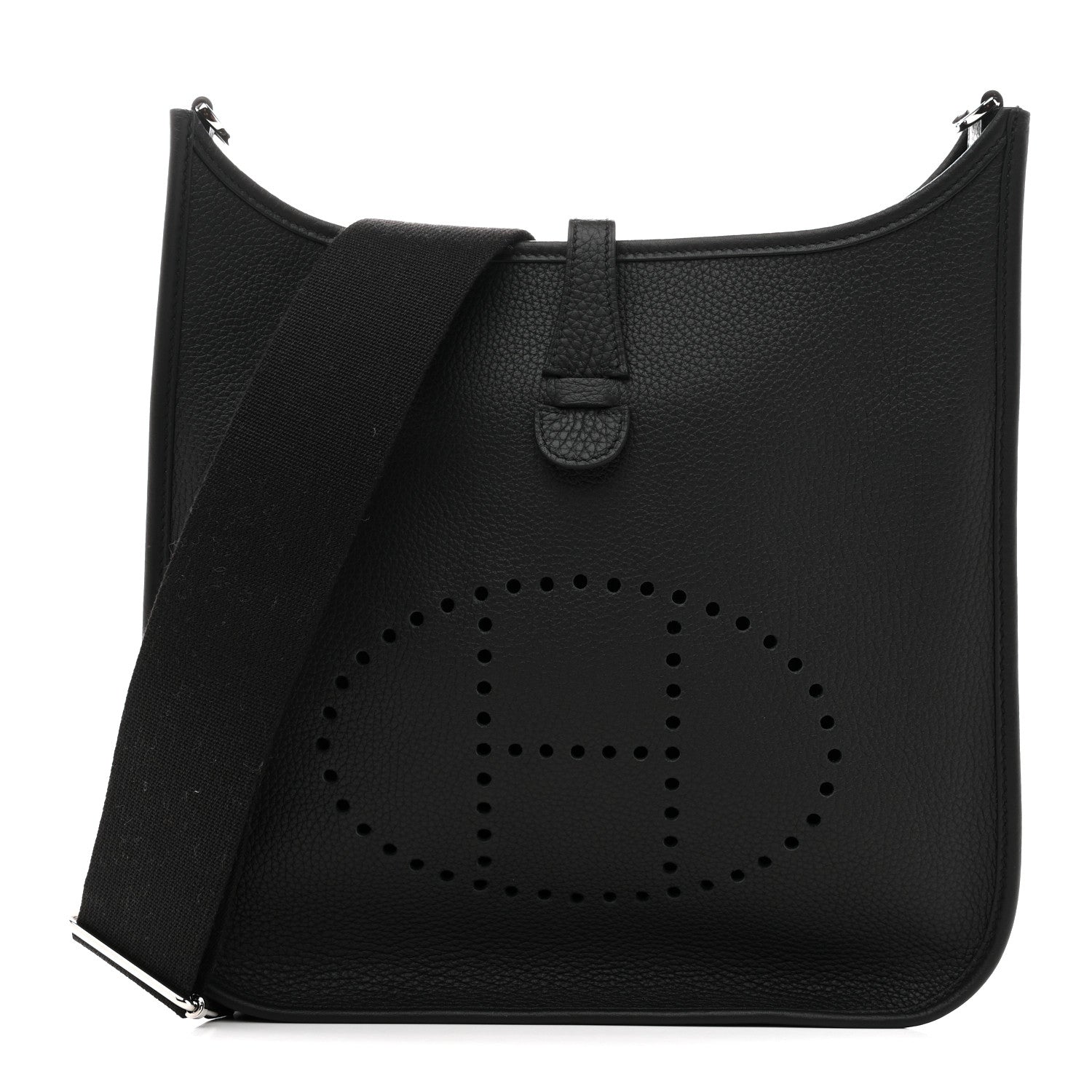 Hermes Taurillon Clemence EVELYNE III PM Black 1 of 11