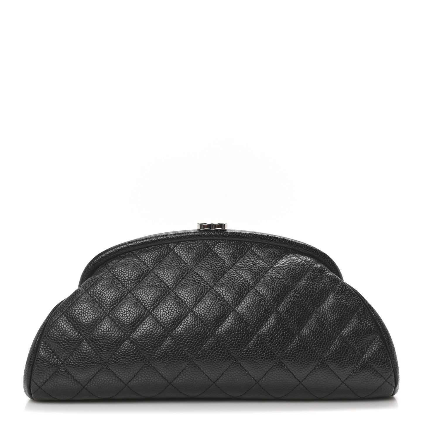 Caviar Quilted Timeless Clutch Black