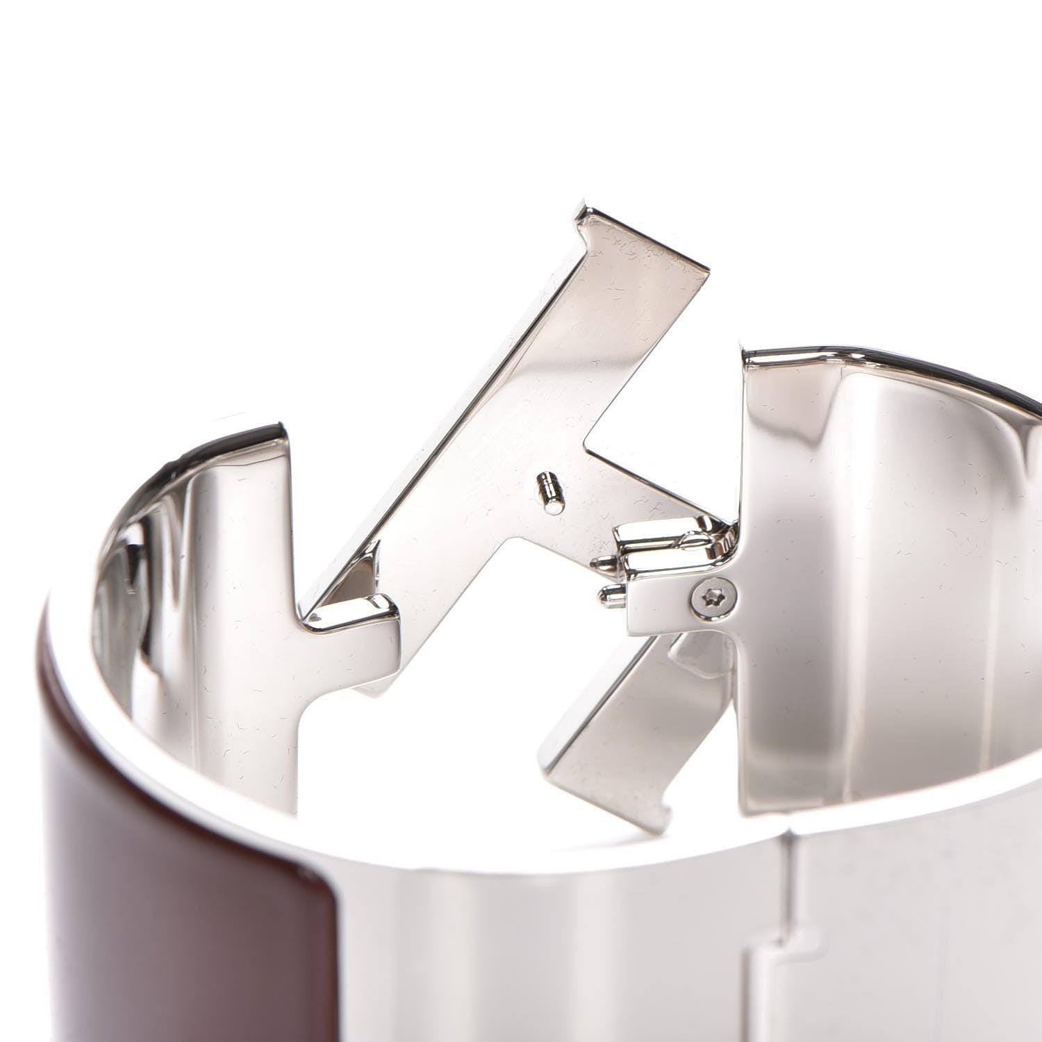 Hermes Enamel Extra Wide Clic Clac H Bracelet PM Moka 5 of 5