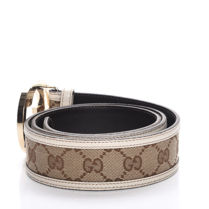 Gucci Monogram Interlocking G Belt 90 36 Off White 3 of 7