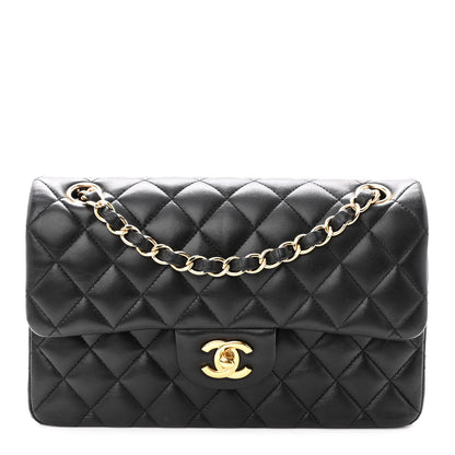 Chanel Lambskin Quilted Small Double Flap Black 1 of 9