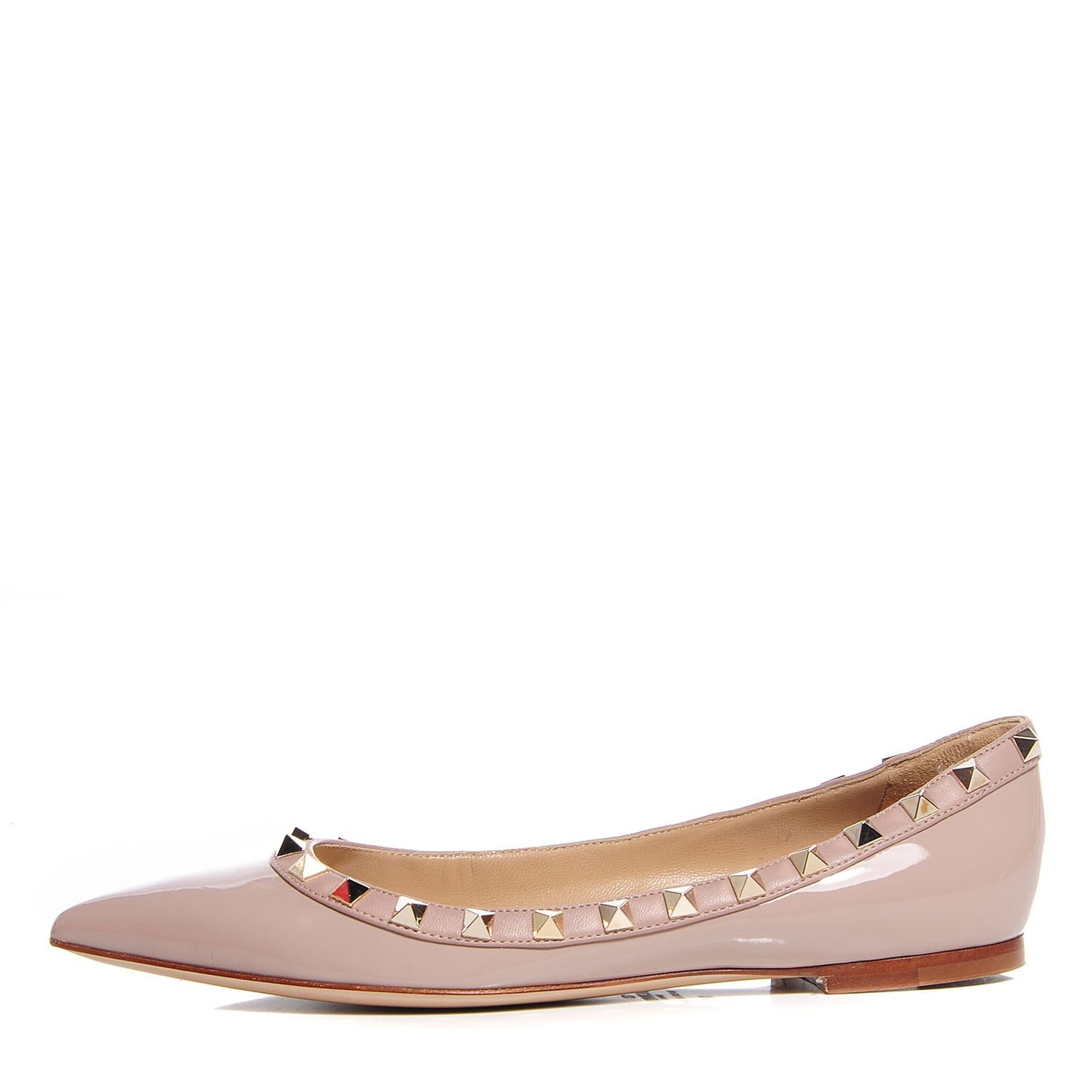 Patent Rockstud Ballerina Flats 36.5 Poudre