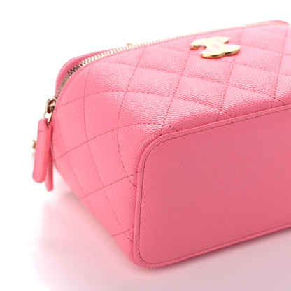 Chanel Shiny Caviar Quilted Pick Me Up Vanity Case Pink 11 of 14