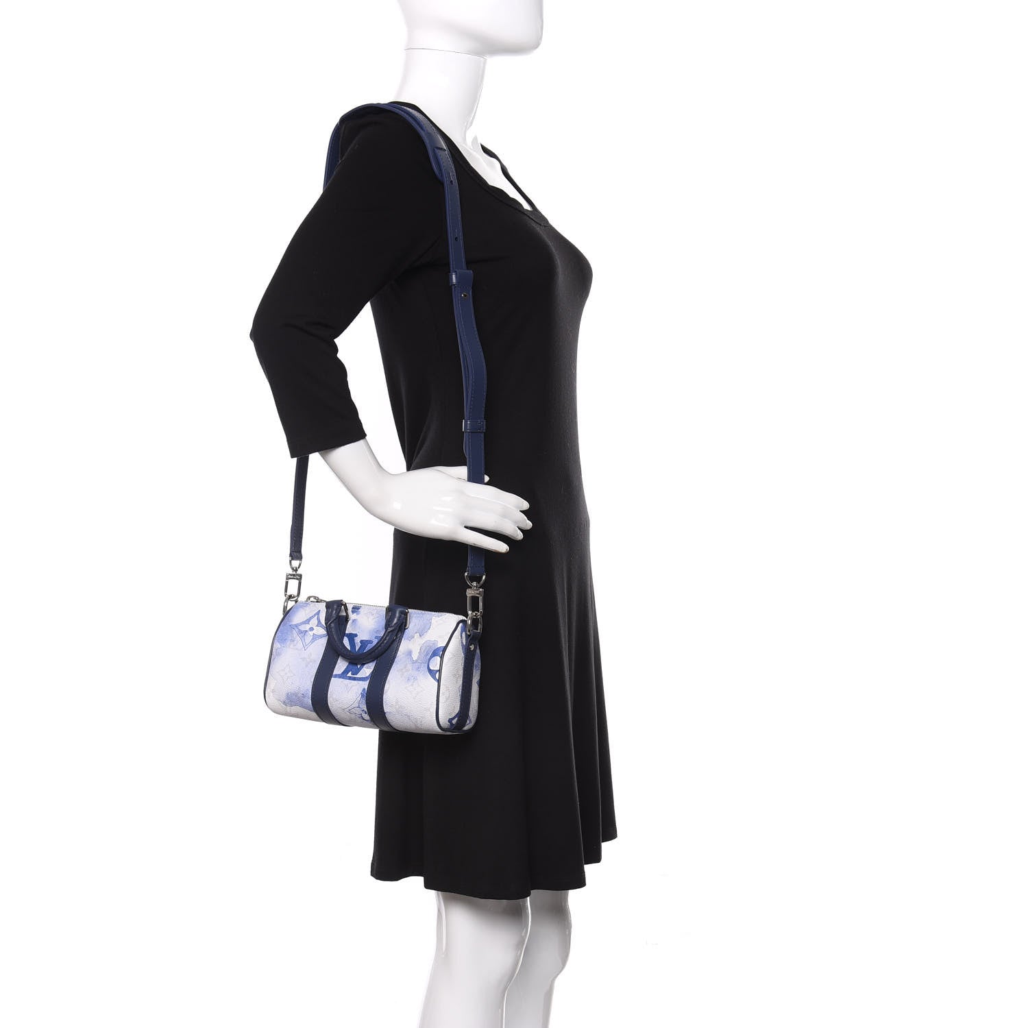 Louis Vuitton Monogram Watercolor Keepall XS Blue 2 of 10