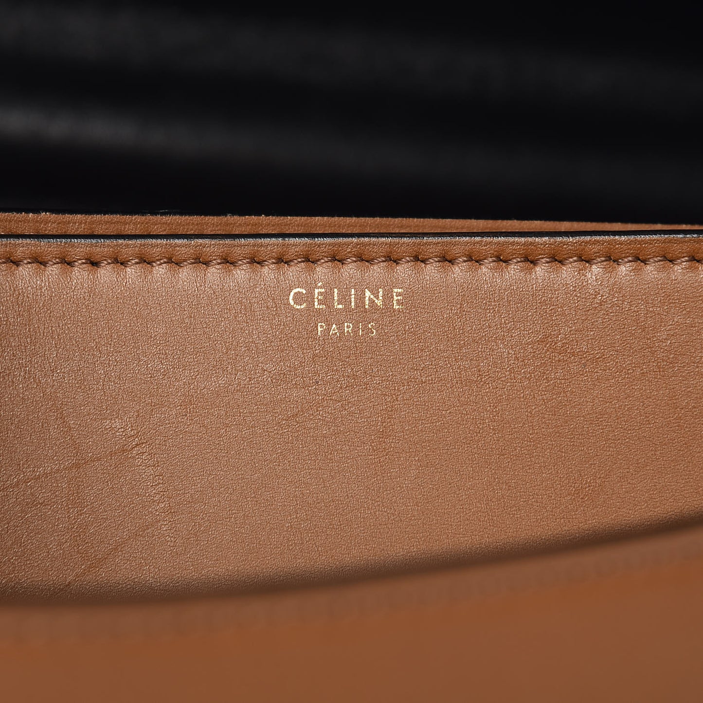 Calfskin Medium Bi-Color Case Flap Camel