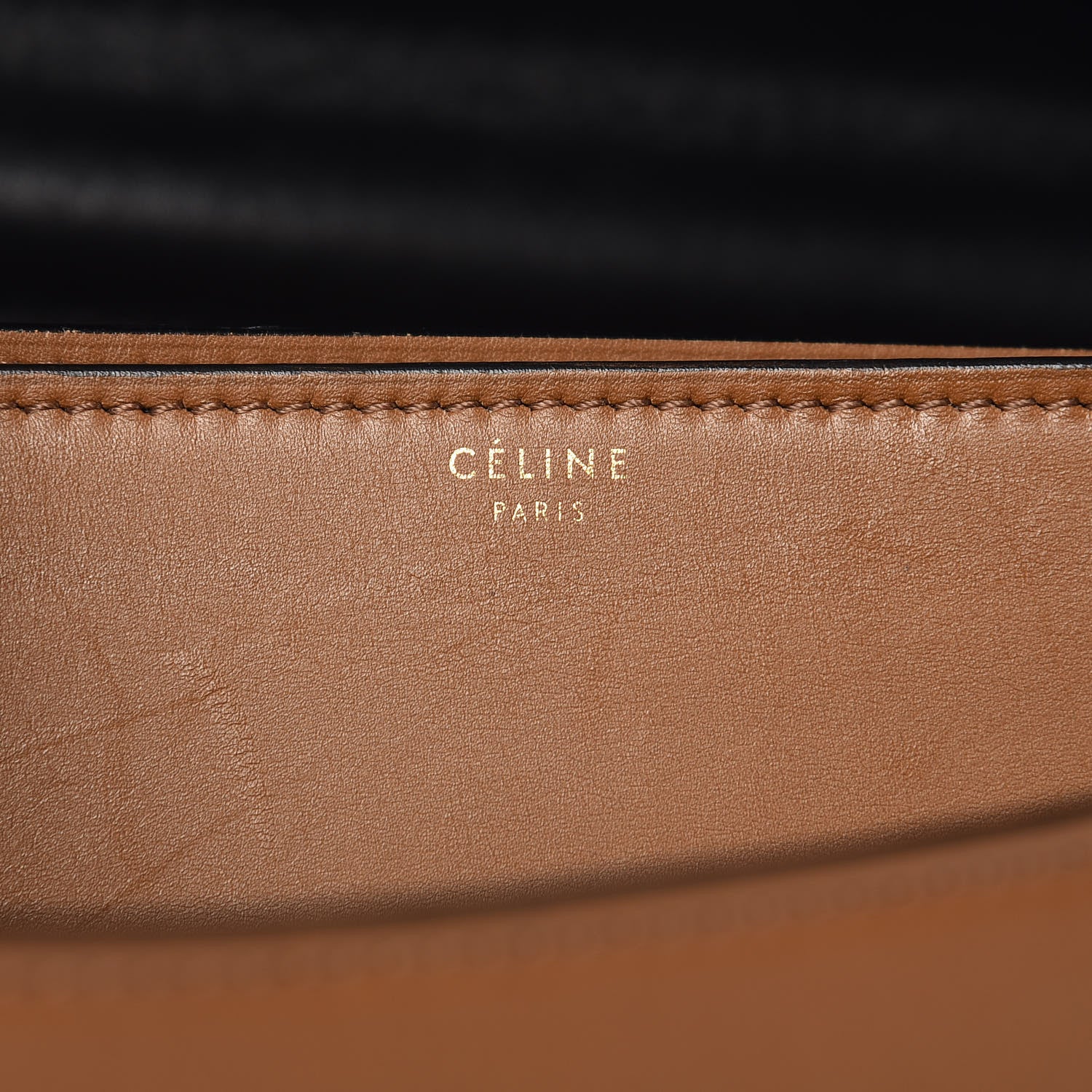 Celine Calfskin Medium Bi-Color Case Flap Camel 6 of 14