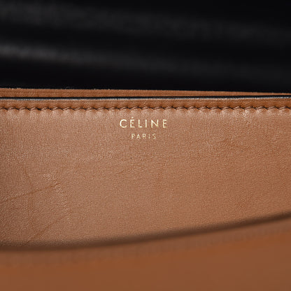 Celine Calfskin Medium Bi-Color Case Flap Camel 6 of 14