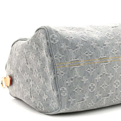 Louis Vuitton Monogram Denim Speedy Soft 30 Washed Gray 8 of 9