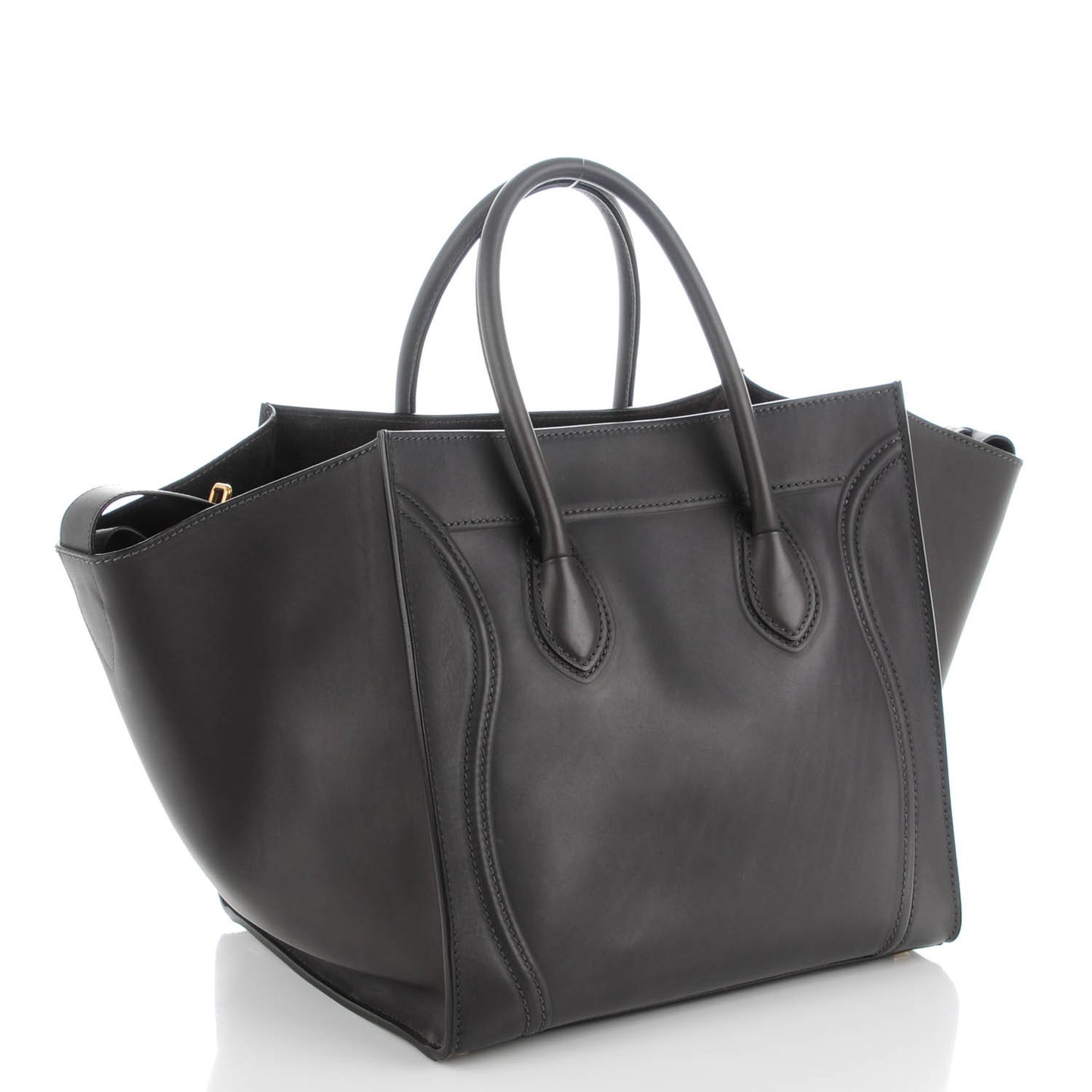 Natural Calfskin Medium Phantom Luggage Grey