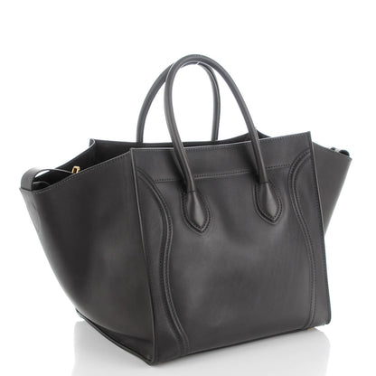 Celine Natural Calfskin Medium Phantom Luggage Grey 3 of 7