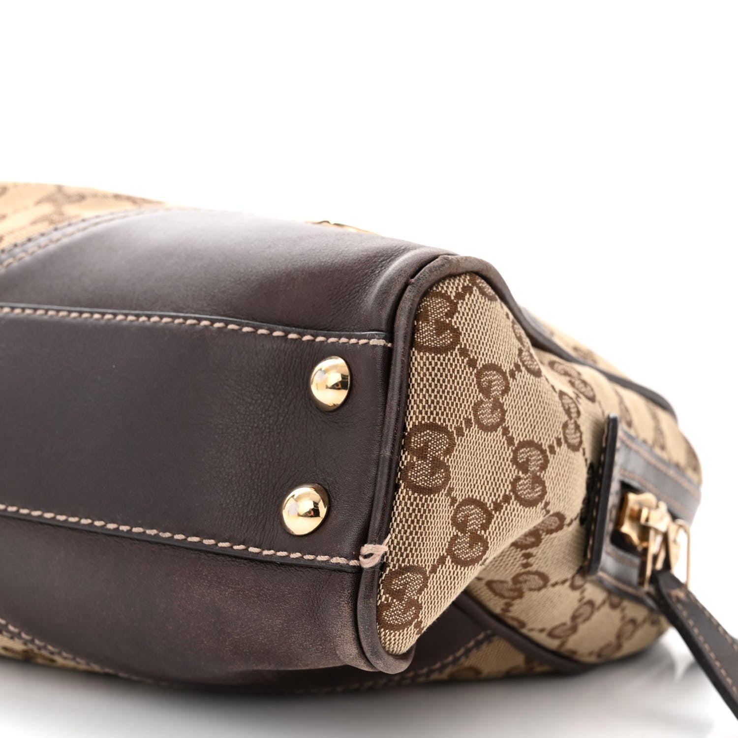 Gucci Monogram New Britt Medium Boston Dark Brown 10 of 14
