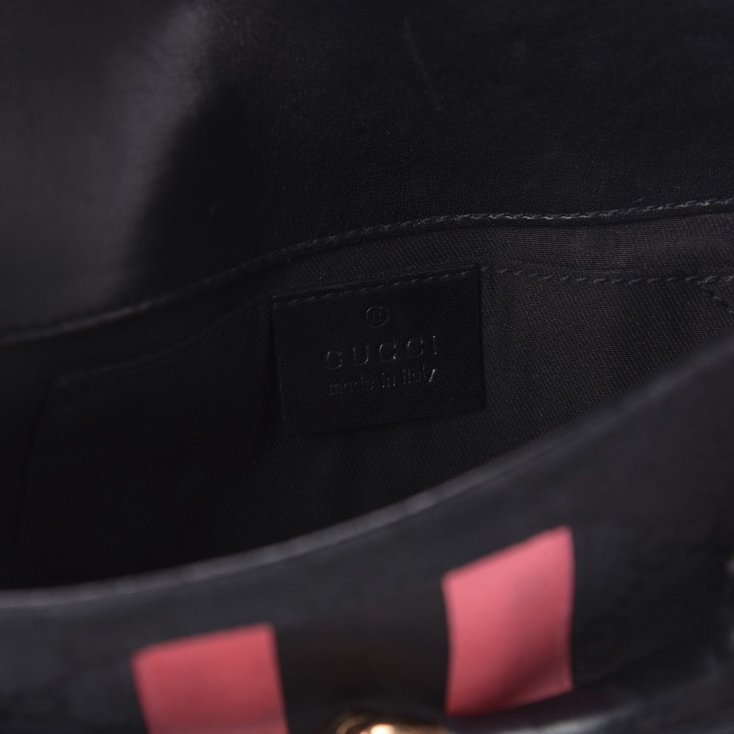 Monogram Horsebit Web Clutch Black