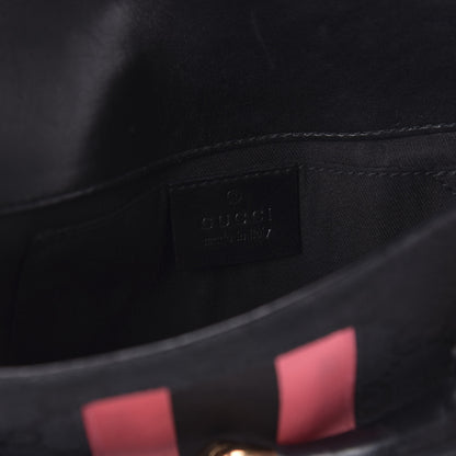 Gucci Monogram Horsebit Web Clutch Black 8 of 10