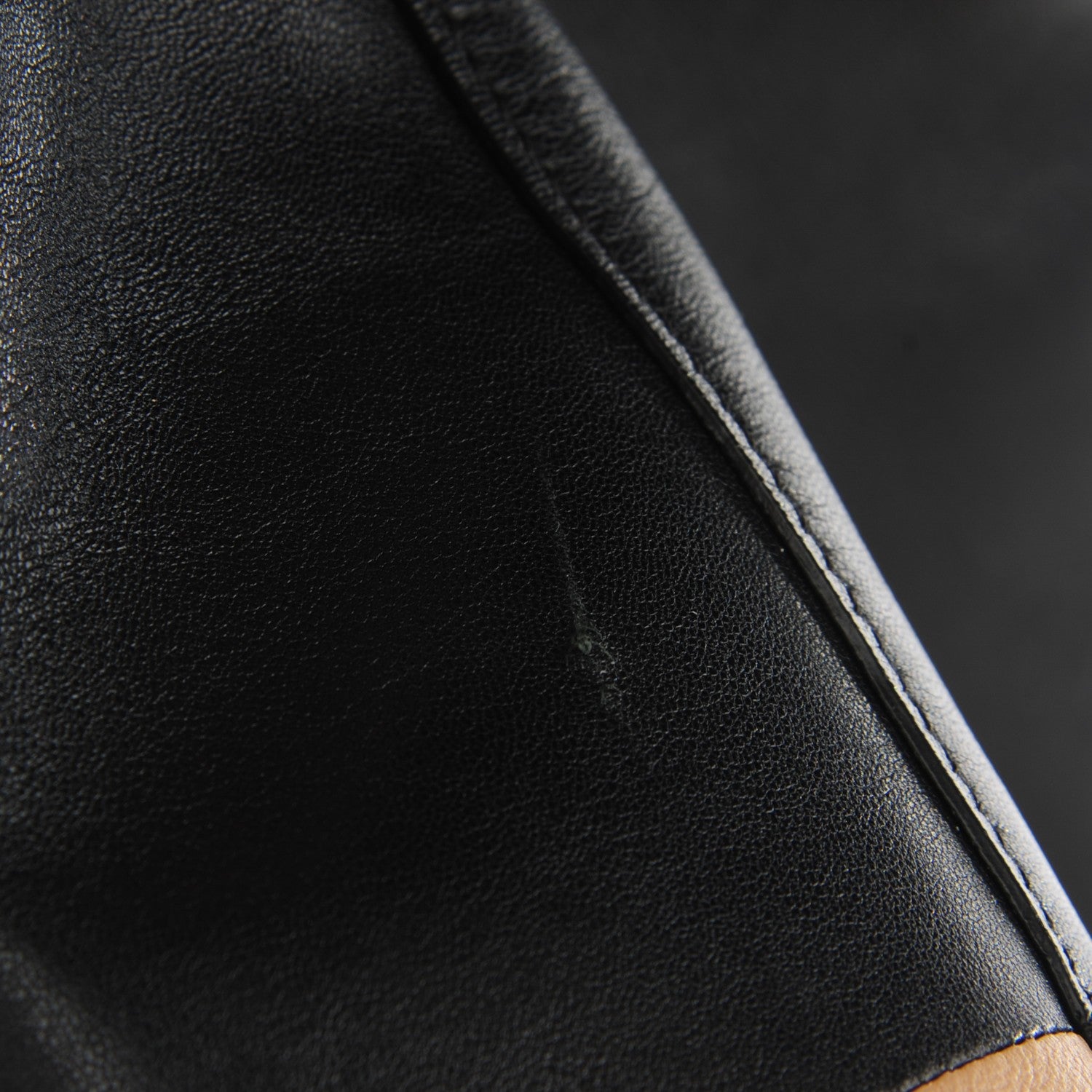 Celine Lambskin Vertical Bi-Cabas Apricot Black 10 of 13