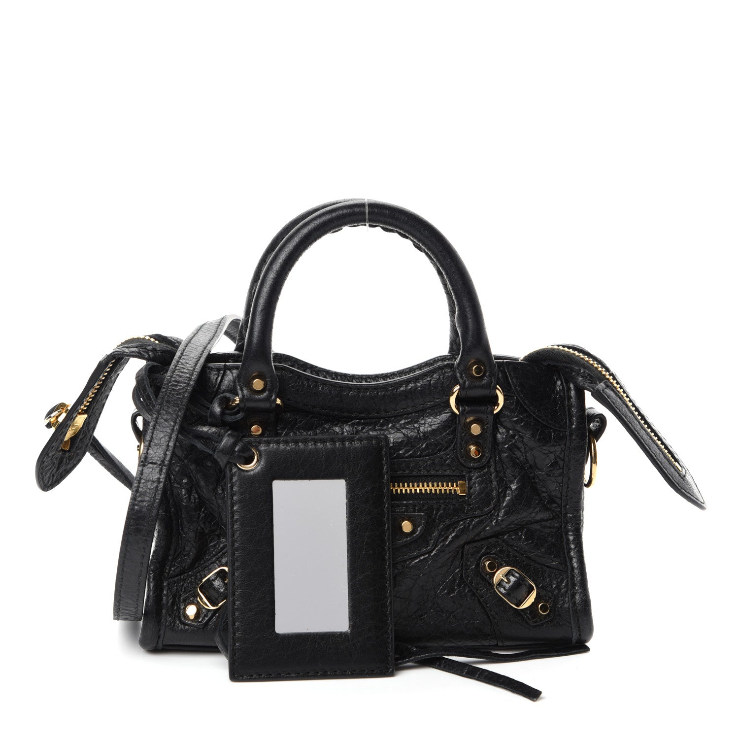 Balenciaga Agneau Classic Gold Hardware Nano City Black 1 of 11