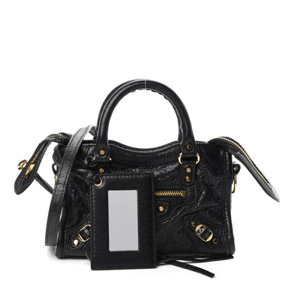 Balenciaga Agneau Classic Gold Hardware Nano City Black 1 of 11