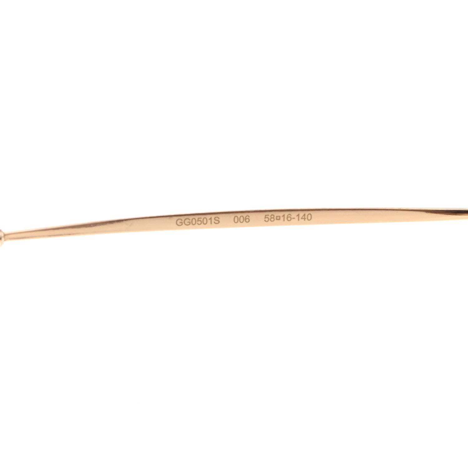 Gucci Aviator GG0501S Sunglasses Gold 5 of 8