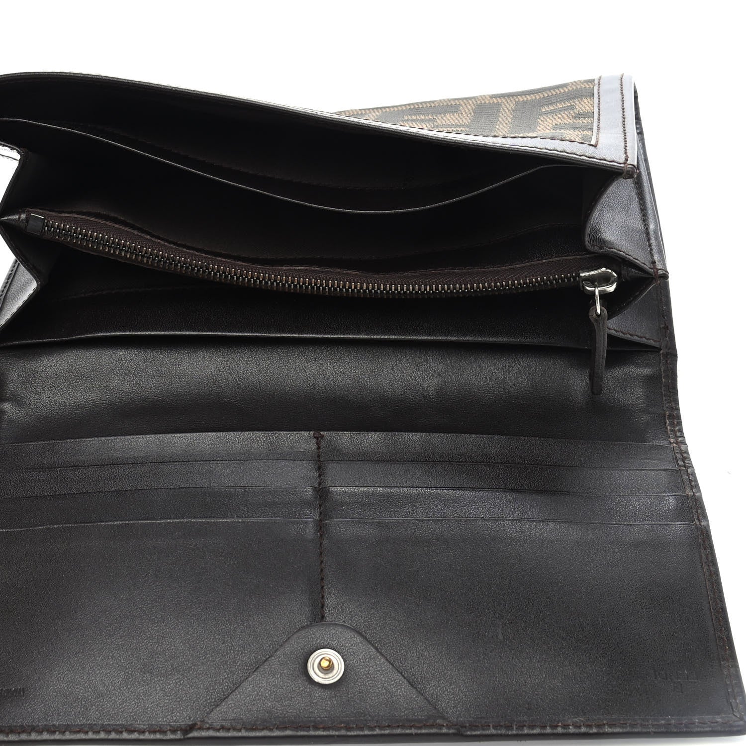 Fendi Zucca Continental Wallet Tobacco 5 of 8