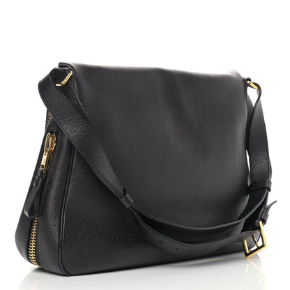 Tom Ford Grained Calfskin Large Jennifer Crossbody Bag Black 3 of 11