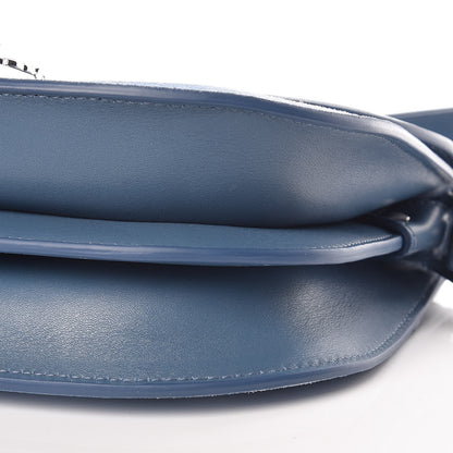MCM Suede Calfskin Trisha Small Shoulder Bag Blue 10 of 10