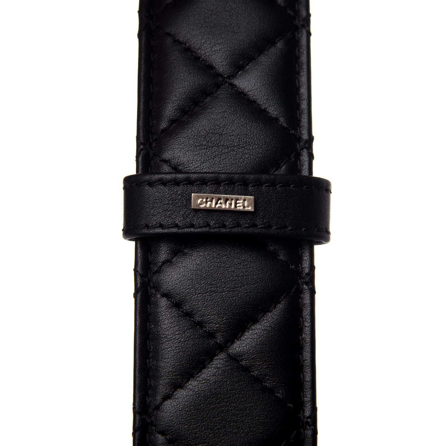 Chanel Lambskin Quilted CC Chain Belt 85 34 Black 8 of 9