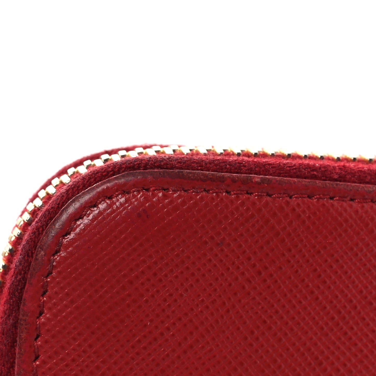 Saffiano Metal Zip Around Wallet Fuoco