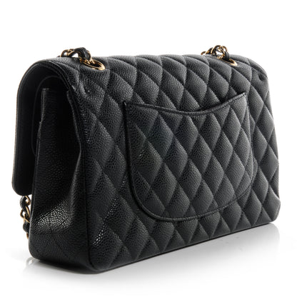 Chanel Caviar Quilted Medium Double Flap Black 3 of 8