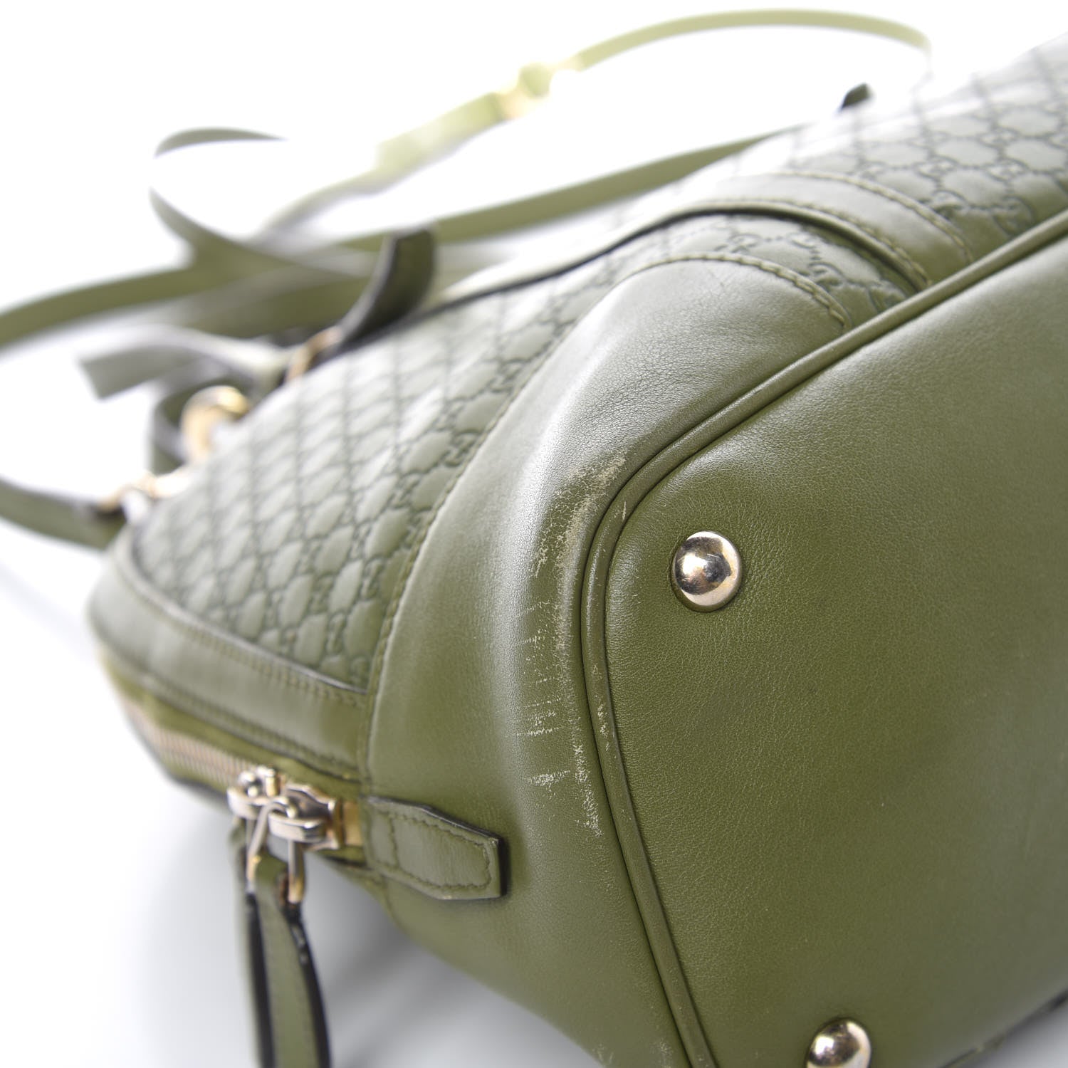 Gucci Microguccissima Small Nice Top Handle Dome Bag Green 18 of 23