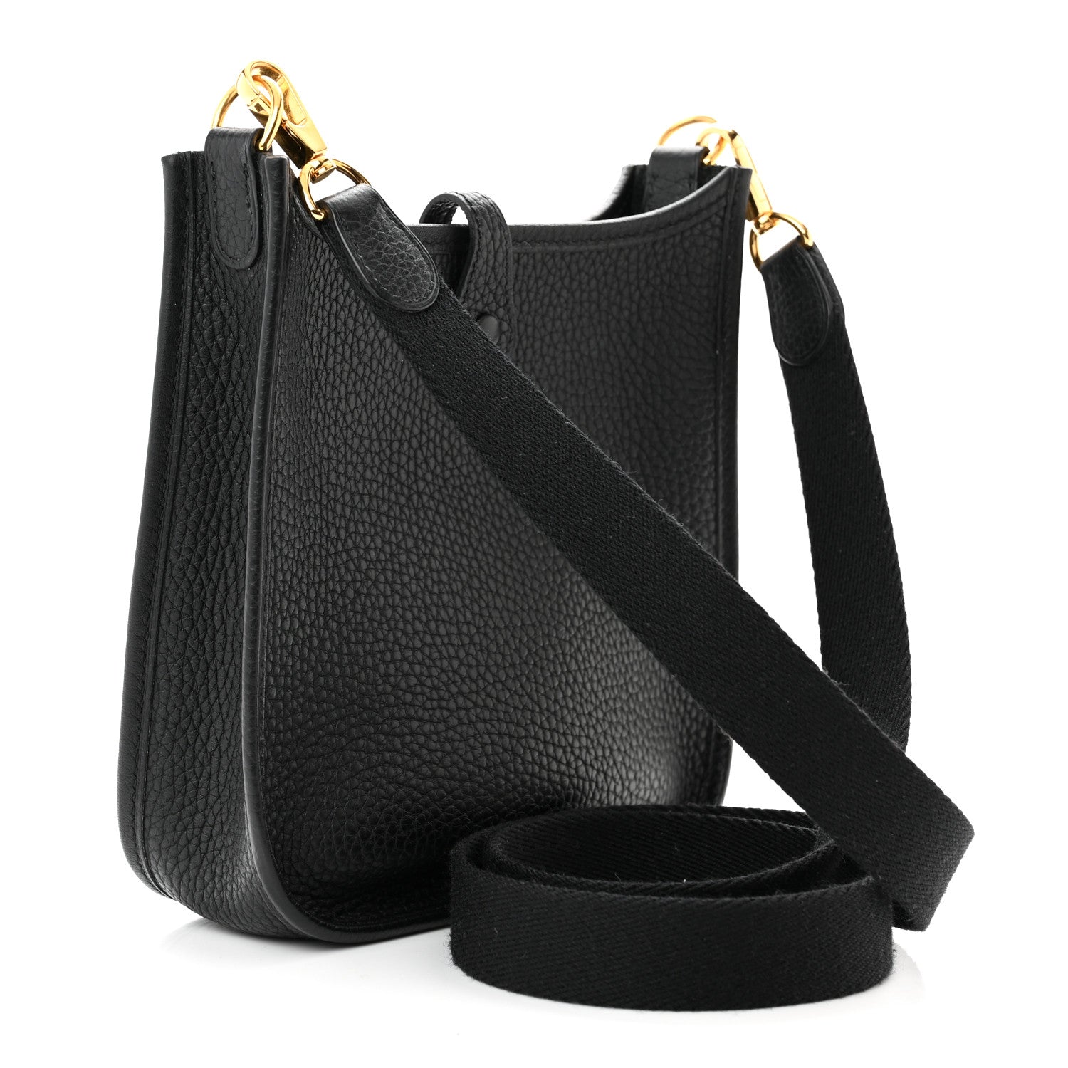 Hermes Taurillon Clemence Evelyne TPM Black 3 of 11