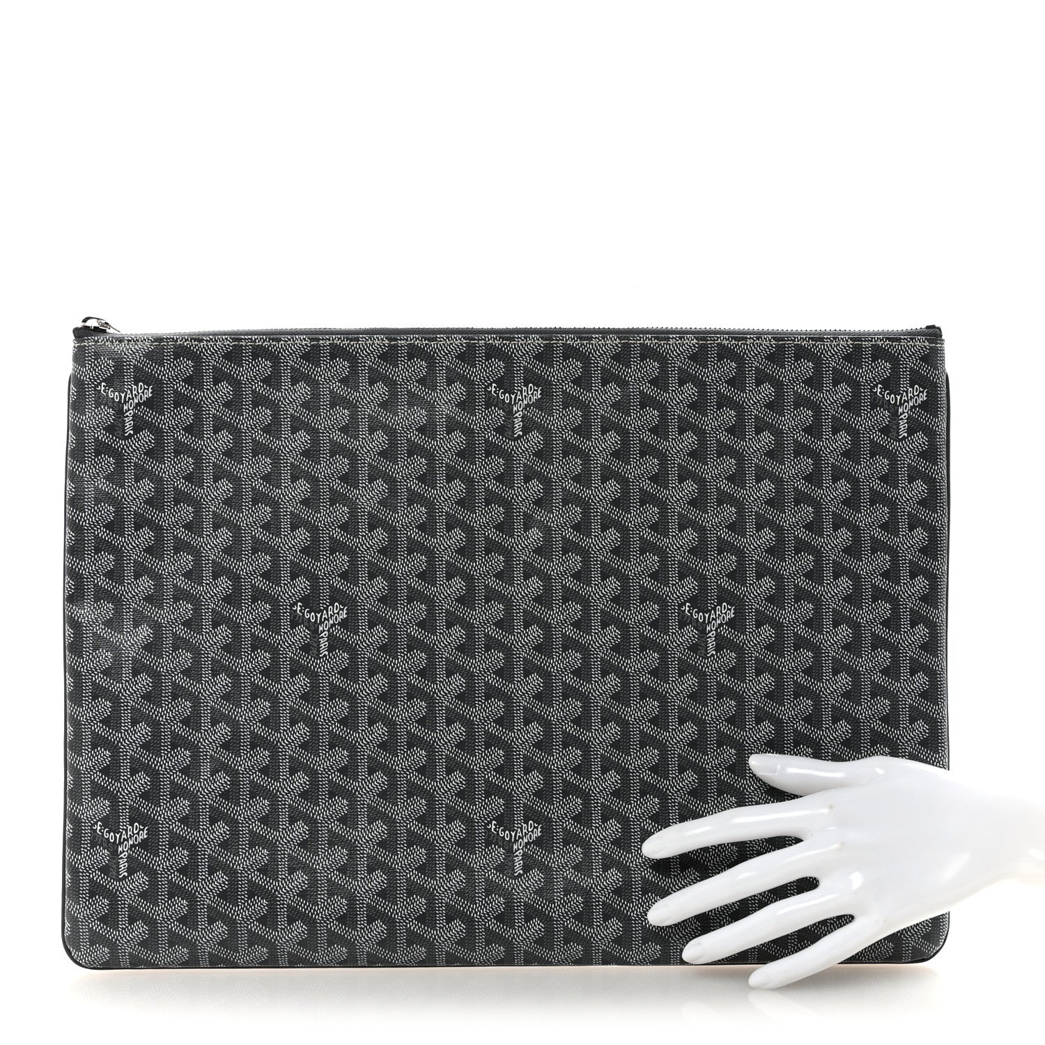 Goyard Goyardine Senat Pochette GM Grey 2 of 7