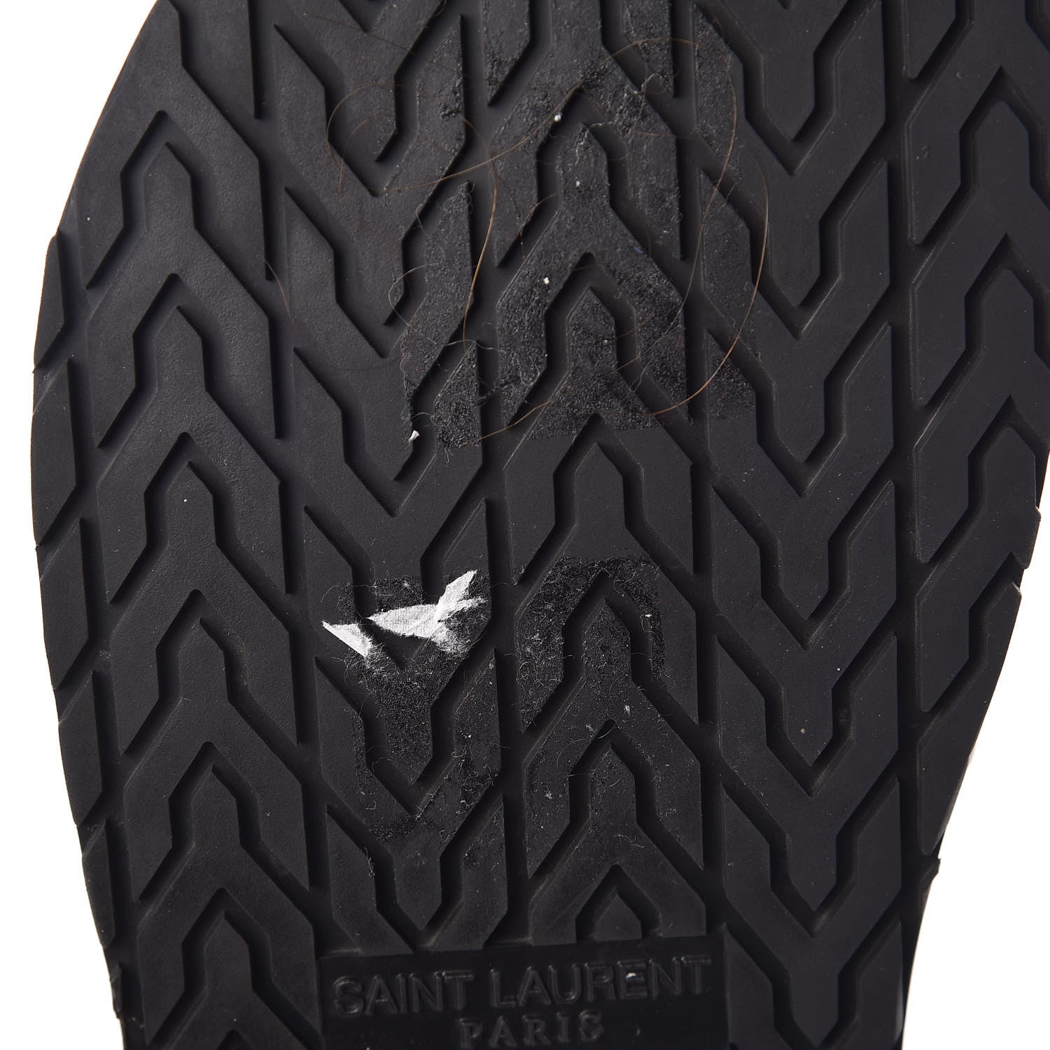 Saint Laurent Calfskin Monogram Jimmy Joan Slide Sandals 41 Black 8 of 9