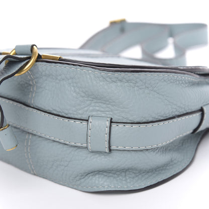 Chloe Calfskin Mini Marcie Round Crossbody Bag Faded Blue 9 of 9