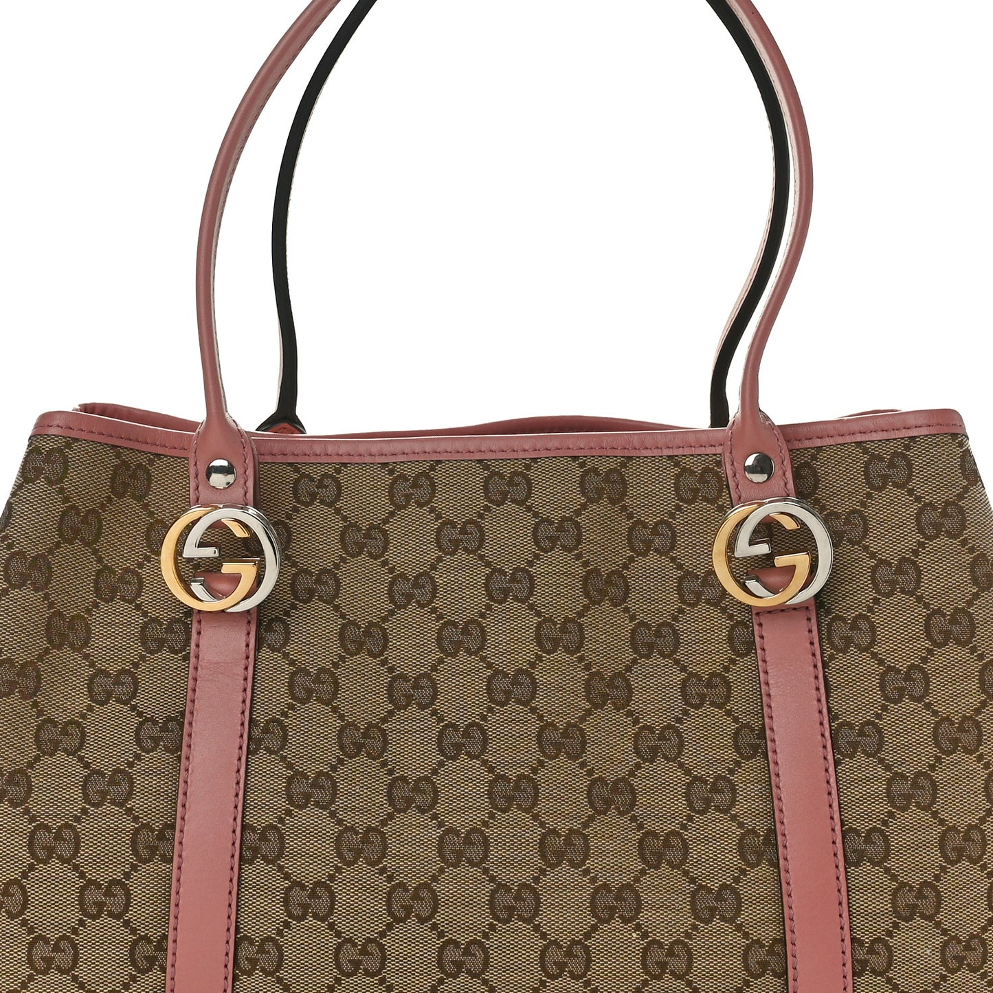 Monogram Medium Twins Tote Pink