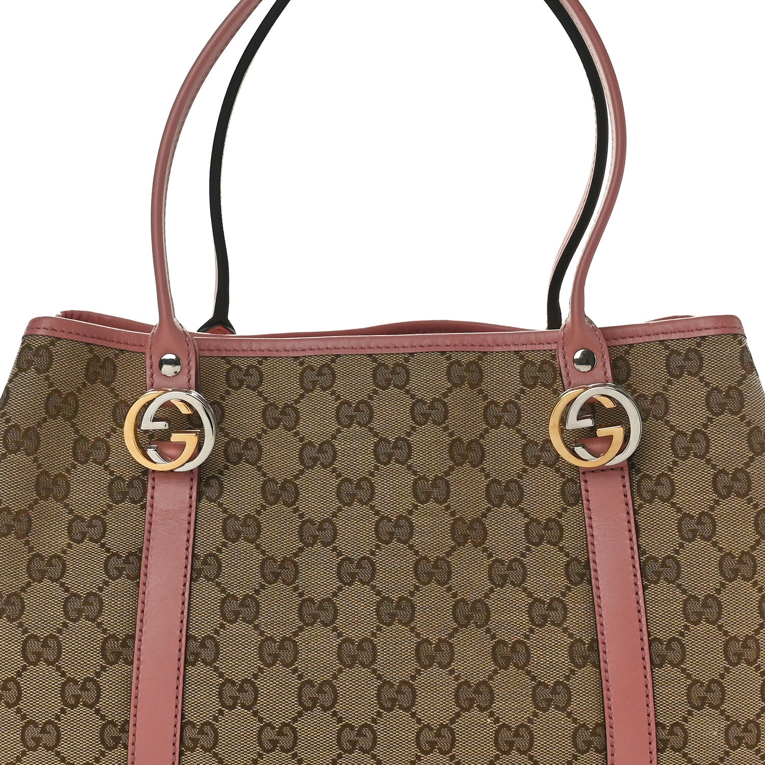 Gucci Monogram Medium Twins Tote Pink 8 of 11