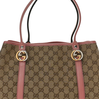 Gucci Monogram Medium Twins Tote Pink 8 of 11