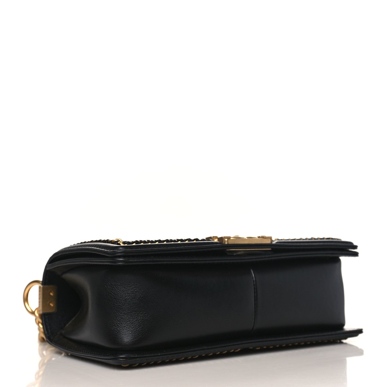Chanel Lambskin Quilted Medium Top Handle Boy Flap Black 4 of 9