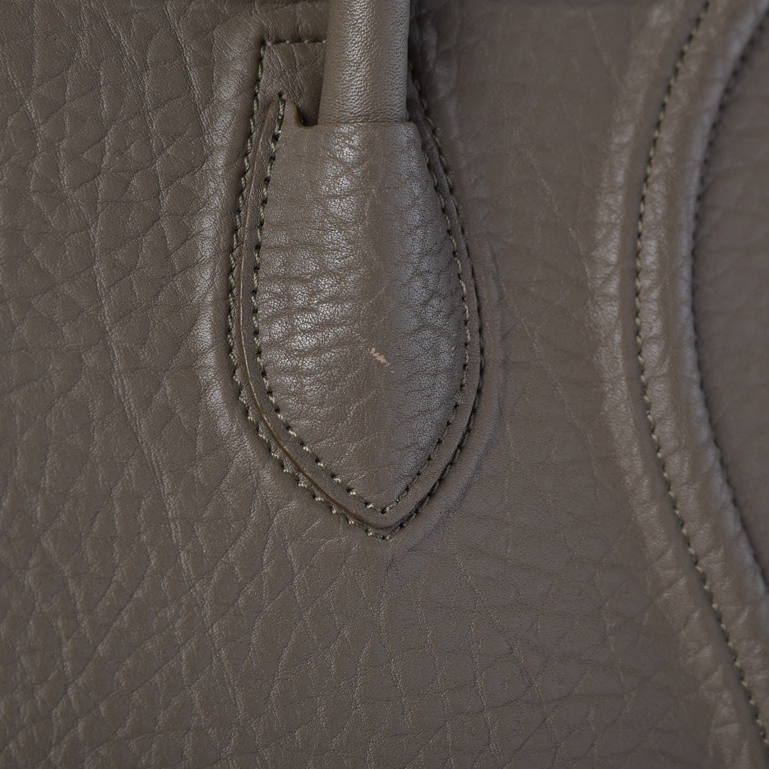 Celine Bullhide Medium Phantom Luggage Taupe 7 of 9