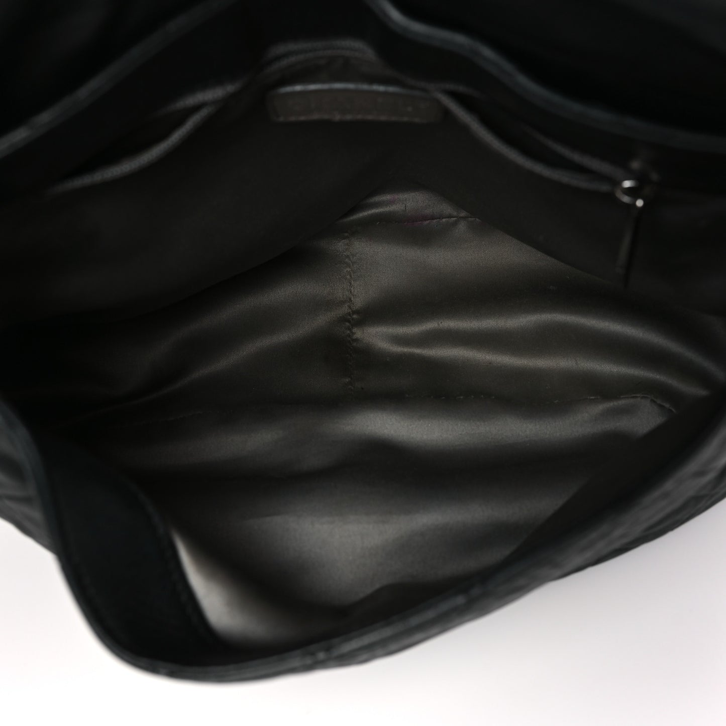 Lambskin Quilted Small Sharpei Flap Black