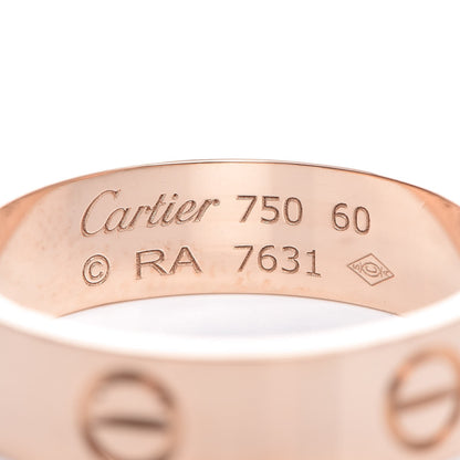 Cartier 18K Pink Gold 5.5mm LOVE Ring 60 9 4 of 4