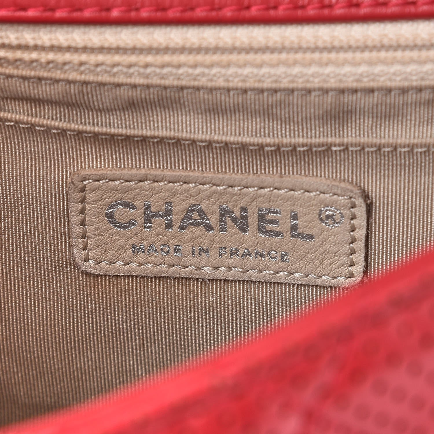 Chanel Lambskin Perforated Medium Punch Flap Red 6 of 8