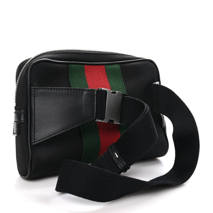 Gucci Canvas Web Slim Belt Bag Black 3 of 10