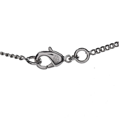 Chanel Crystal Pearl CC Drop Necklace Silver 5 of 5